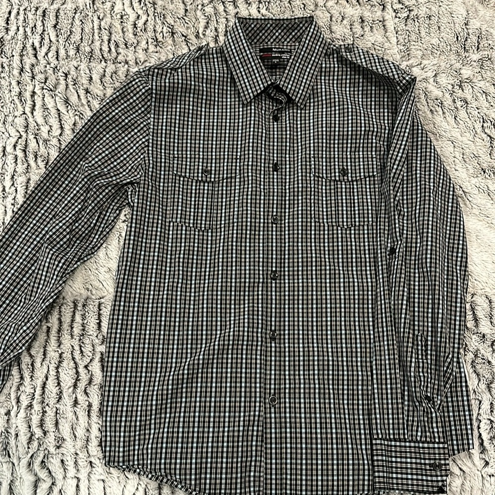 Murano Men’s Slim Fit Button-Up Shirt